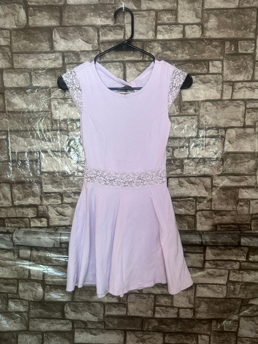 Abercrombie kids Lavender Lace Cut Out Dress Kids XL